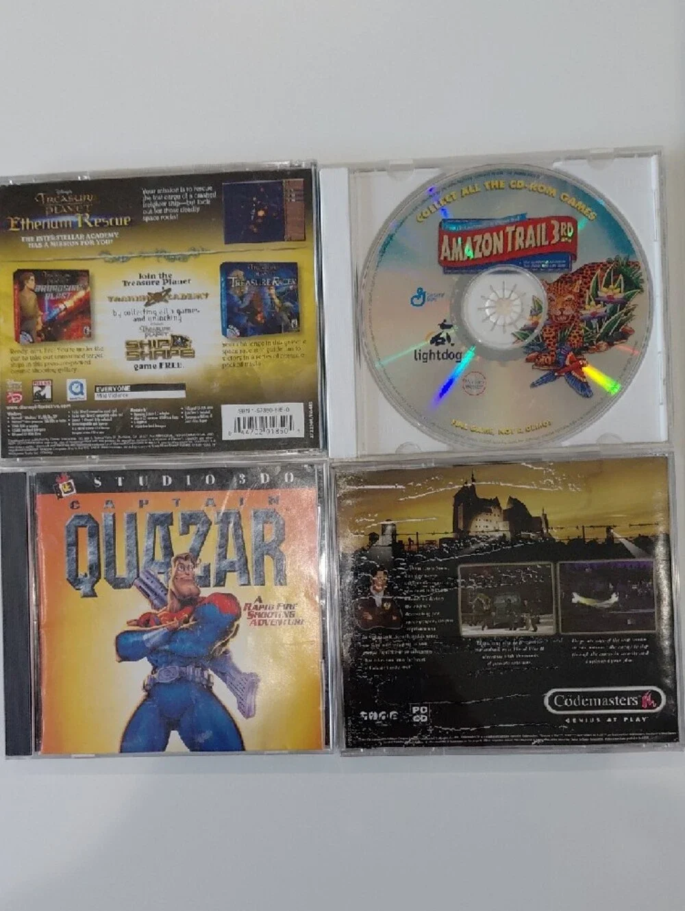 Studio Captain Quazar and 3 others Retro PC CD-ROM LOT Game Bundle VINTAGE